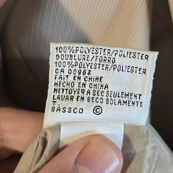 LeSuit II Beige Blazer Jacket Size 18W Long Sleeve Button Front Polyester [0401] - Picture 9 of 10